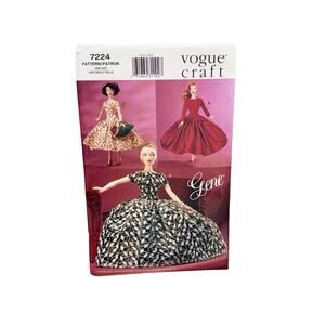 Vogue Craft Gene Doll 1999 For Day Or Night Pattern 7224 - Uncut - New